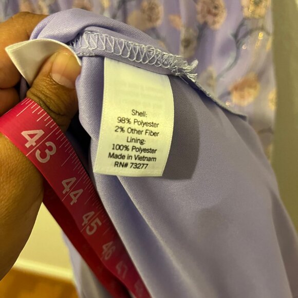 LC Lauren Conrad Flutter Floral Lined Midi Dress size Small Romantic Datenight - Picture 5 of 5